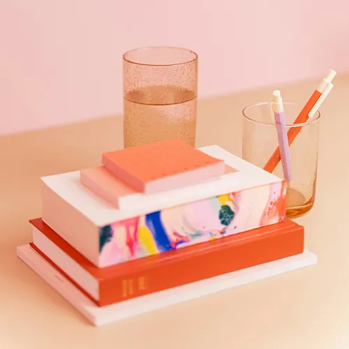 Sesión de consulta web con laptop y notas